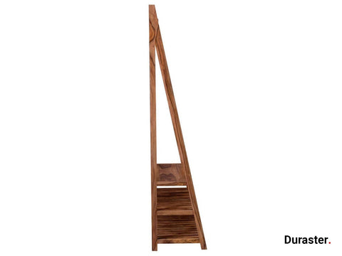 Mehran Contemporary Sheesham Wood Coat Hanger / Shoe Stand #3 - Duraster 