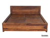 Metro Modern Sheesham wood Storage Bed #1 - Duraster 