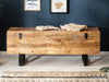 Verge Solid Mango wood Storage Coffee table with Iron Frame #2 - Duraster 