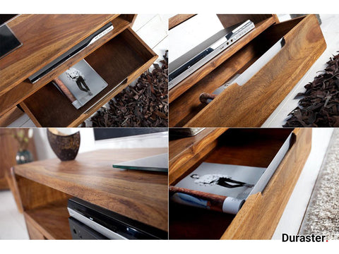 Buckingham Modern Sheesham Wood TV Unit #1 - Duraster 