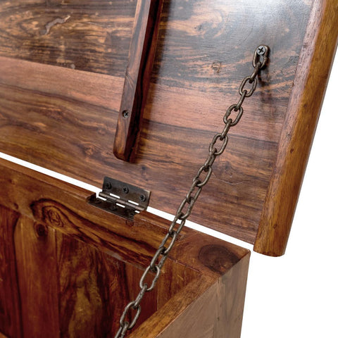 Mehran Contemporary Sheesham Wood Trunk Storage #1 - Duraster 
