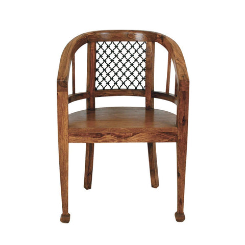 Mehran Contemporary Sheesham Wood Arm Chair #1 - Duraster 