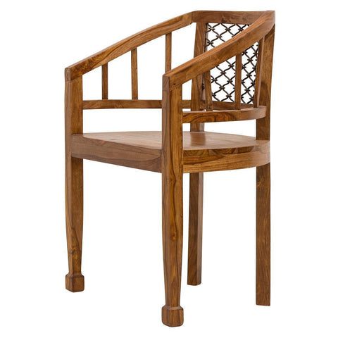 Mehran Contemporary Sheesham Wood Arm Chair #1 - Duraster 
