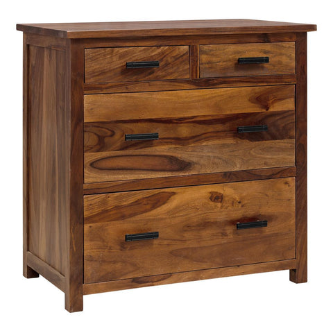 Mehran Contemporary Sheesham Wood Chest of Drawer Cabinet  #3 - Duraster 