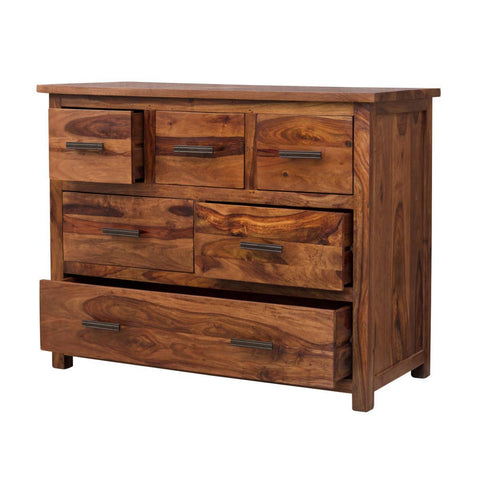 Mehran Contemporary Sheesham Wood Chest of Drawers Cabinet #4 - Duraster 