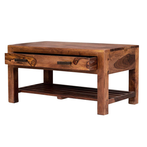 Mehran Contemporary Sheesham Wood Coffee Table #1 - Duraster 