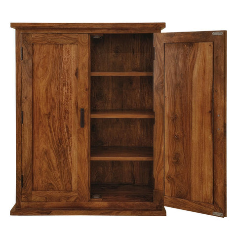 Mehran Contemporary Sheesham Wood Cupboard Cabinet #8 - Duraster 