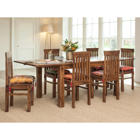 Mehran Contemporary Sheesham Wood Extension Dining Table - Duraster 