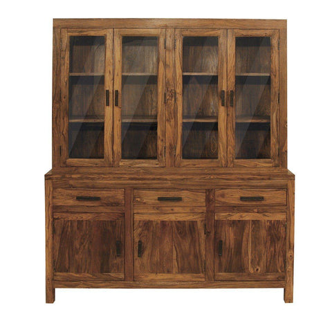 Mehran Contemporary Sheesham Wood Display Unit Buffet Cabinet #1 - Duraster 