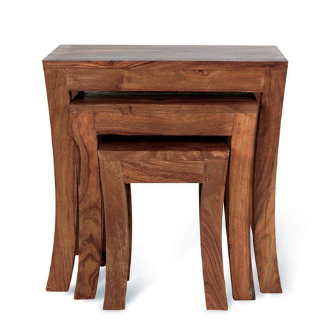 Mehran Contemporary Sheesham Wood Nest of Tables #1 - Duraster 