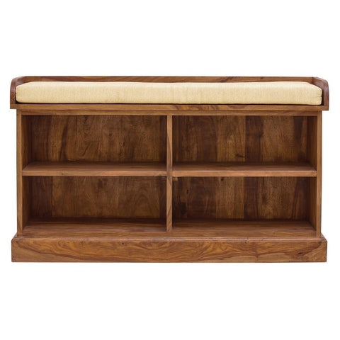 Mehran Contemporary Sheesham Wood Shoe Rack #2 - Duraster 