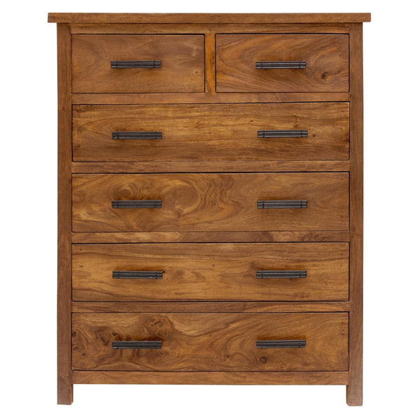 Mehran Contemporary Sheesham Wood Tall Chest of Drawers #9 - Duraster 