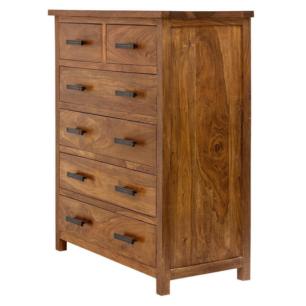 Mehran Contemporary Sheesham Wood Tall Chest of Drawers #9 - Duraster 