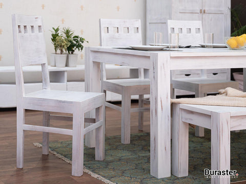 Novo Distress Solid Acacia wood Dining Table  #1 - Duraster 