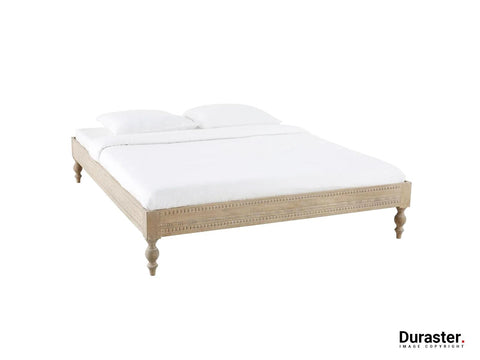 Ajenta Solid Mango wood Carved Bed #5 - Duraster 