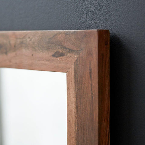 Dessart Modern Sheesham wood Wall Mirror #8 - Duraster 