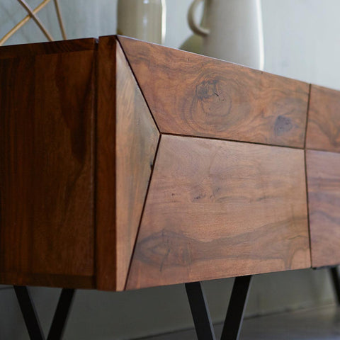 Veena Solid Sheesham TV Stand  #5 - Duraster 