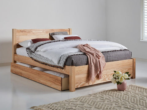Preyas Solid Acacia wood Storage Bed #25 - Duraster 