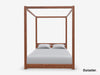 Preyas Solid Sheesham Wood Four-Poster Bed #27 - Duraster 