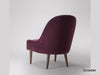 Elemantray Solid Wood Fabric Upholstered Chair #5 - Duraster 