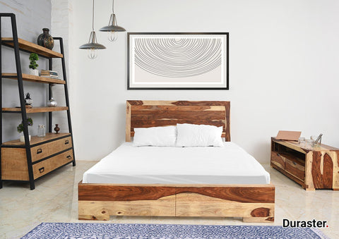 Sheesham Wood Queen Size Bed