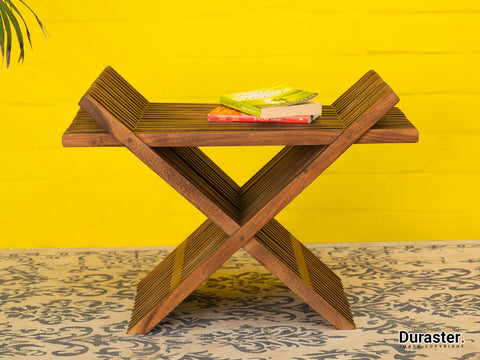 Rotterdam Modern Acacia wood Side table  #1 - Duraster 