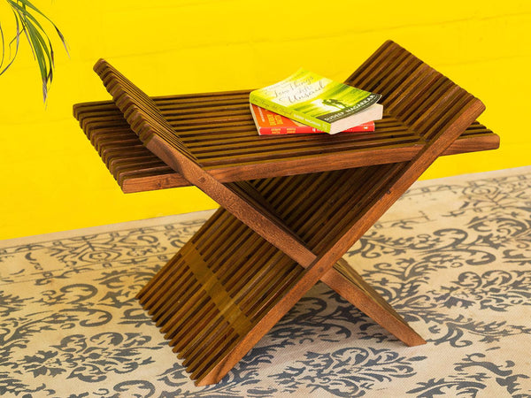 Rotterdam Modern Acacia wood Side table#1 - Duraster 