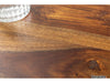 Torpedo Modern Sheesham Wood Dining Table with Iron Legs#2 - Duraster 