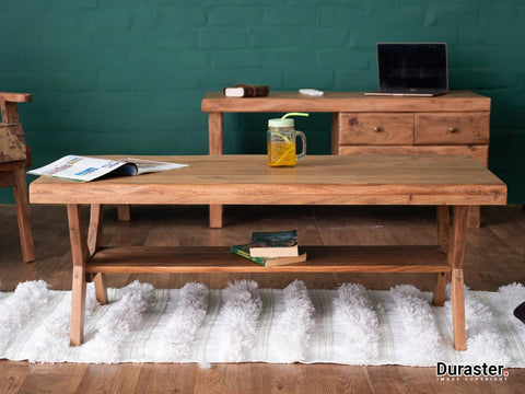 Hawkin Stylish Acacia wood Coffee table #1 - Duraster 