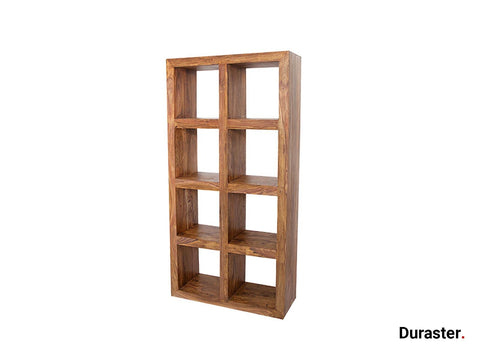 Torpedo Modern sheesham wood Room Divider Bookshelf #3 - Duraster 