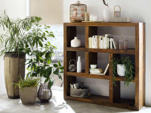 Duraster Vismit Modern sheesham wood Room Divider Bookshelf #5