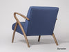Elemantray Solid Wood Fabric Upholstered Chair #3 - Duraster 