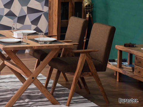 Hawkin Modern Sheesham wood Arm Chair #1 - Duraster 