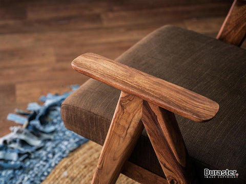 Hawkin Modern Sheesham wood Arm Chair #1 - Duraster 