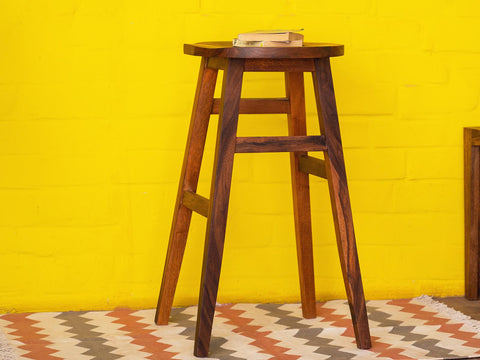 Vismit Modern Sheesham wood Bar Stool #1 - Duraster 