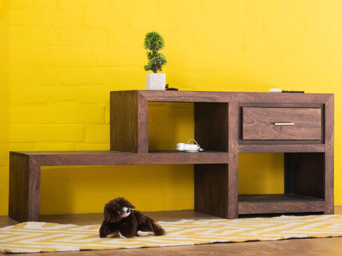 Duraster Gangaur Modern Solid Wood TV Unit #1