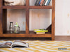 Vismit Modern Sheesham wood Sleek Room Divider Bookshelf #9 - Duraster 