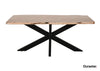 Verge Modern Acacia Live Edge Dining Table #1 - Duraster 
