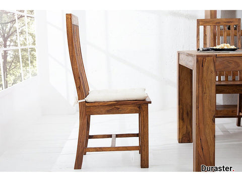 Torpedo Modern Sheesham Wood Dining Chair#2 - Duraster 