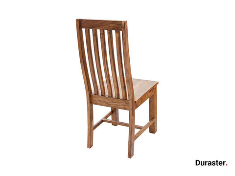 Torpedo Modern Sheesham Wood Dining Chair#2 - Duraster 