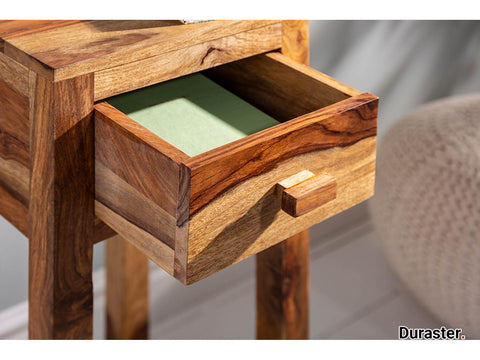 Torpedo Modern Sheesham Wood Sidetable#2 - Duraster 