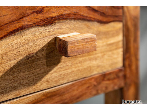 Torpedo Modern Sheesham Wood Sidetable#2 - Duraster 