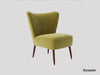 Elemantary Solid Wood Fabric Upholstered Chair #9 - Duraster 