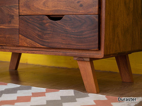 Ummed Modern Sheesham Wood Chest of Drawers Cabinet #6 - Duraster 