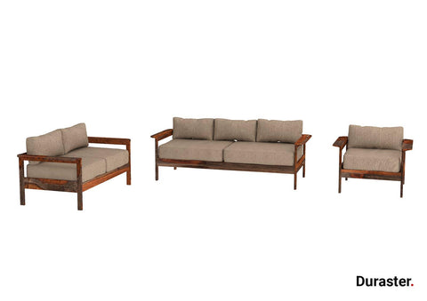 Ummed Modern Wooden Sofa Set #3 - Duraster 