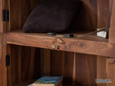 Vasco Solid Sheesham wood Colonial Showcase Cabinet #1 - Duraster 