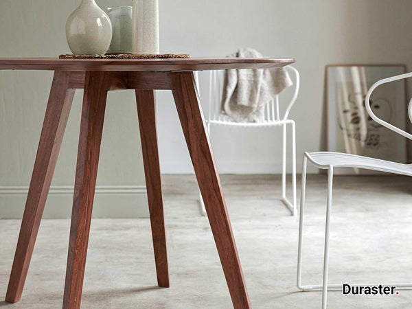 Vasco Simplistic Sheesham wood Round Dining Table#1 - Duraster 