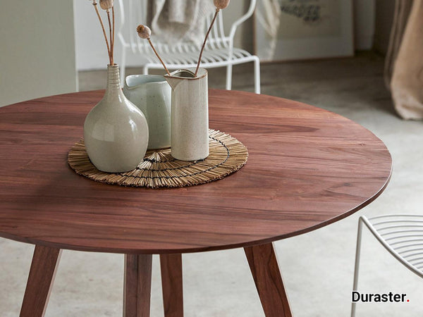 Vasco Simplistic Sheesham wood Round Dining Table#1 - Duraster 