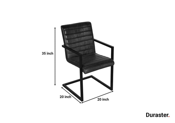 Verge Modern Leatherette Chair with Armrest #1 - Duraster 
