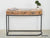 Verge Solid Mango wood 3 Drawer Iron Frame Console Table - Duraster 